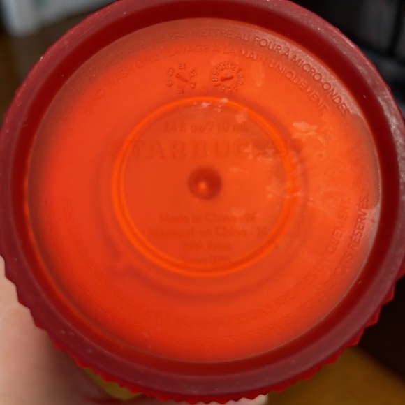 Starbucks Studded Bling Red Cold Cup Tumbler Venti 24oz - Picture 4 of 8